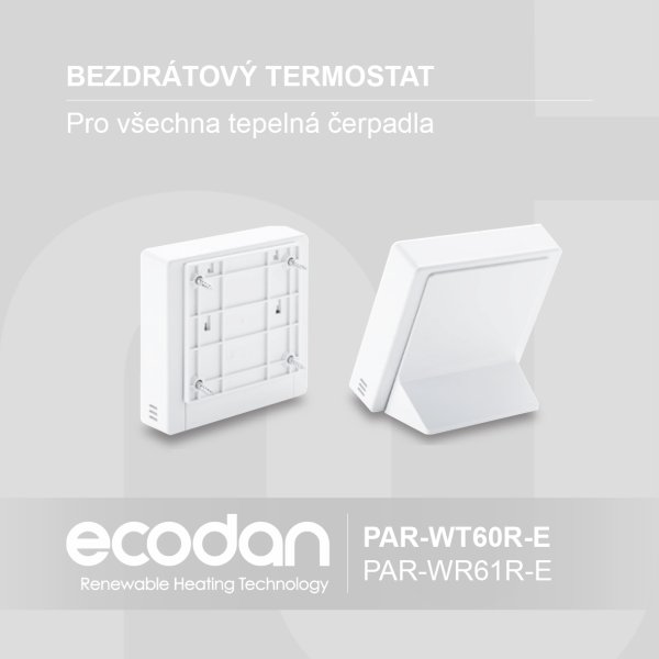 Externí bezdrátový prostorový termostat │ PAR-WT60/WR61R-E