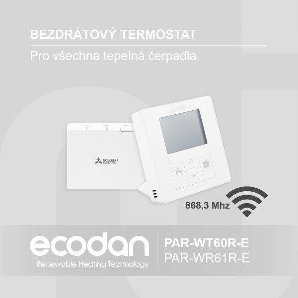 Bezdrátový prostorový termostat │ PAR-WT60R-E