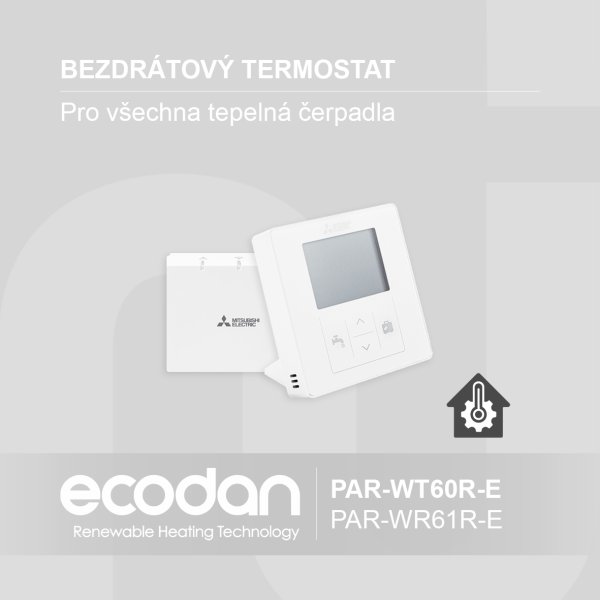 Externí bezdrátový prostorový termostat │ PAR-WT60/WR61R-E