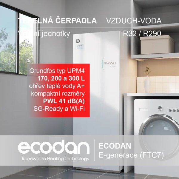 Nové vnitřní jednotky ECODAN