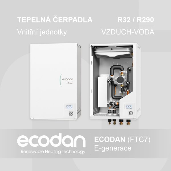 Vnitřní jednotky tepelných čerpadel ECODAN │ E-generace