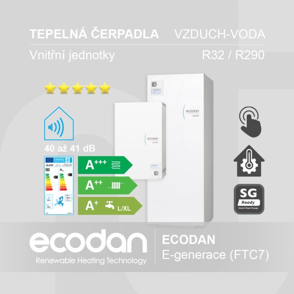 Vnitřní jednotky vzduch-voda ECODAN │ E-generace (FTC7)