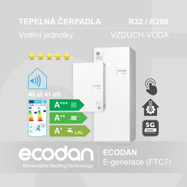 Vnitřní jednotky vzduch-voda ECODAN │ E-generace (FTC7)