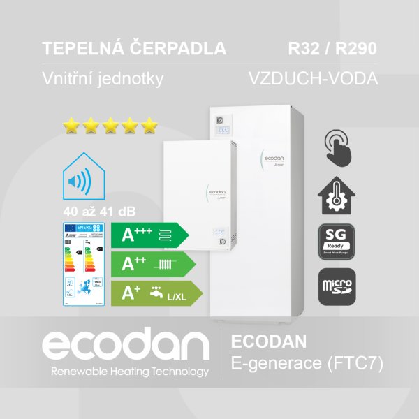 Vnitřní jednotky vzduch-voda ECODAN │ E-generace (FTC7)