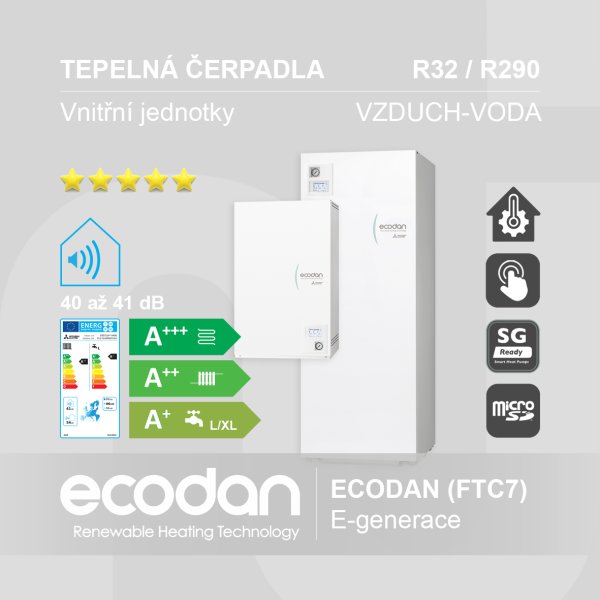 Vnitřní jednotky vzduch-voda ECODAN │ E-generace (FTC7)