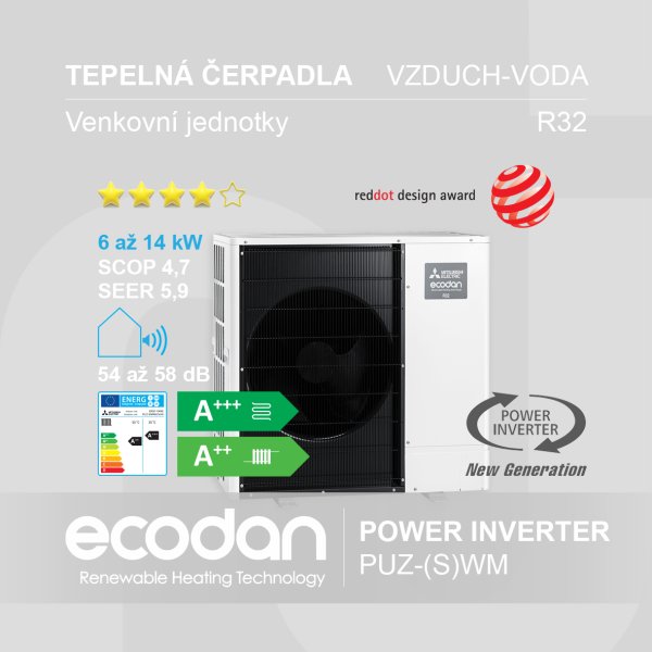 Tepelná čerpadla vzduch-voda Power Inverter │ PUZ-(S)WM