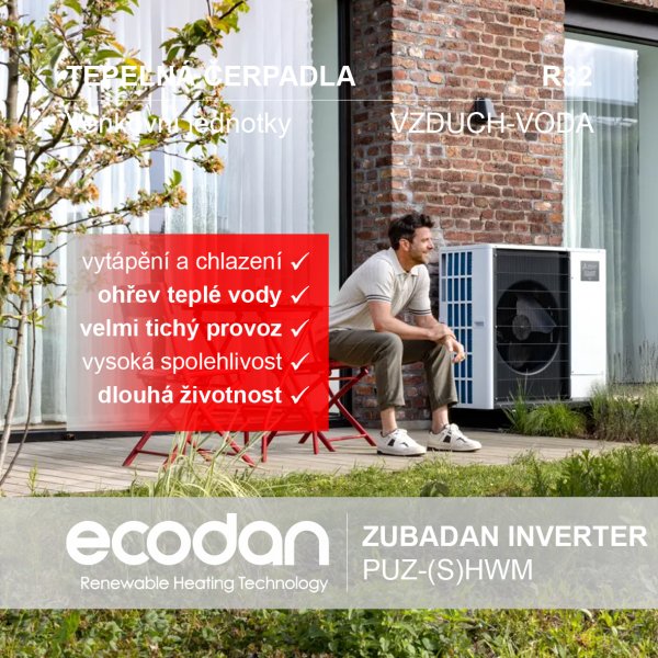 Tepelná čerpadla vzduch-voda Zubadan Inverter │ PUZ-(S)HWM