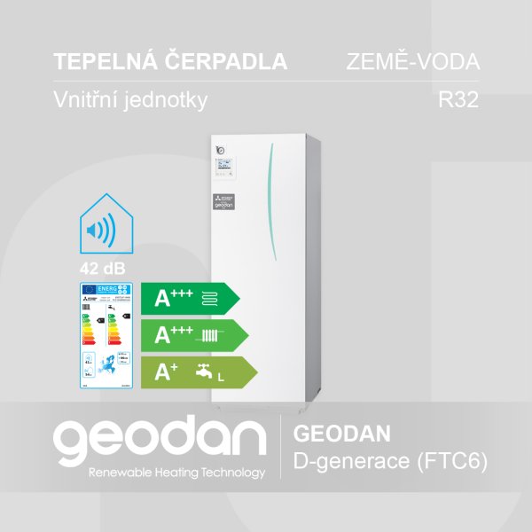Vnitřní jednotky země-voda GEODAN │ D-generace (FTC6)