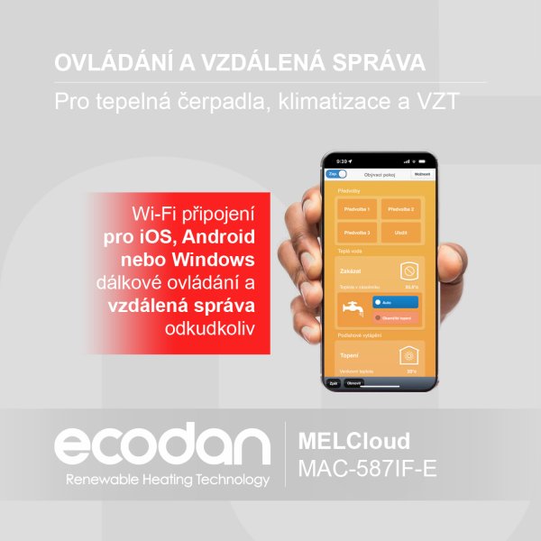 Tepelná čerpadla ECODAN (R32) - Power Inverter │ PUD-SWM
