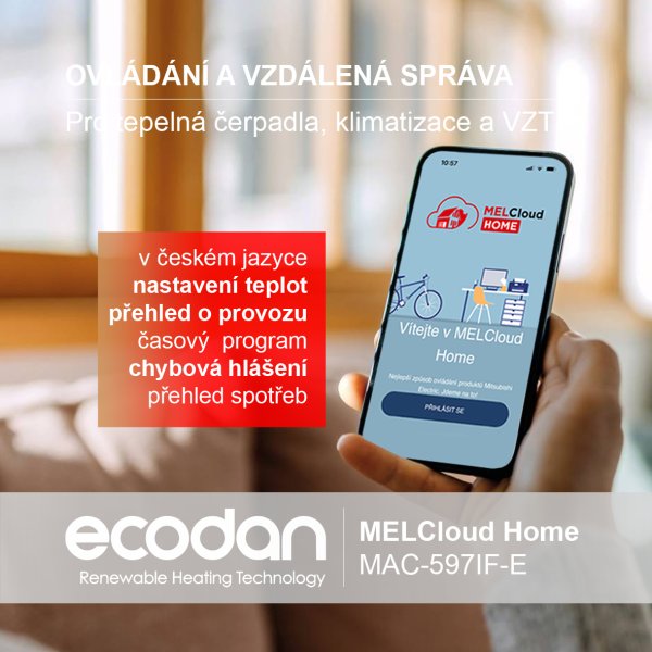 Termostat a dálkové ovládání ECODAN │ E-generace (FTC7)