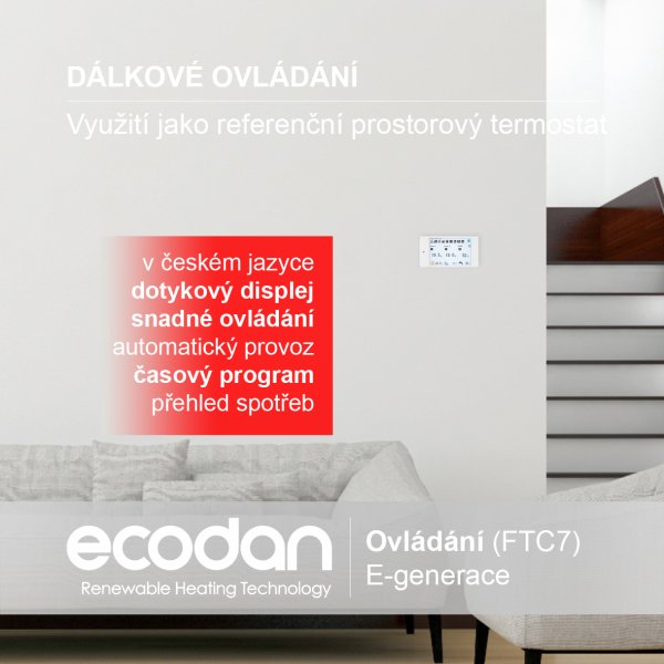 Termostat a dálkové ovládání ECODAN | E-generace (FTC7)