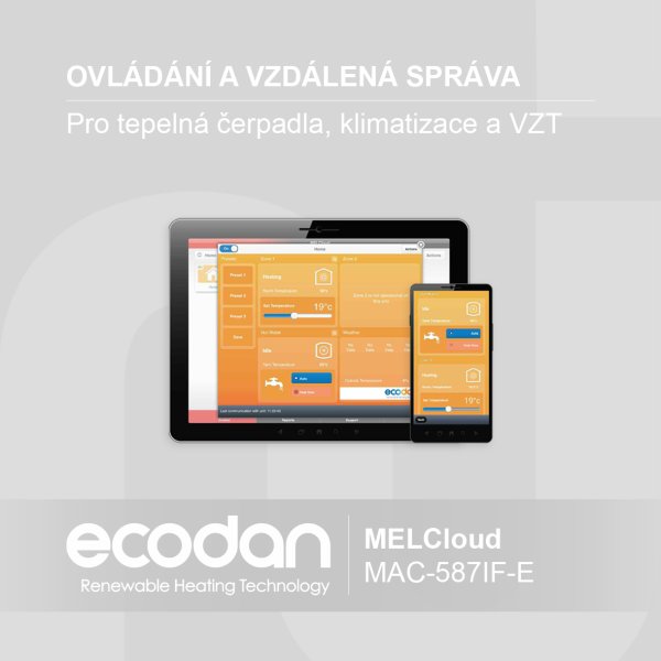 Vnitřní jednotky tepelných čerpadel ECODAN │ D-generace