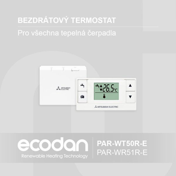 Bezdrátový prostorový termostat │ PAR-WT50R-E