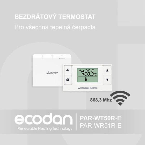 Bezdrátový prostorový termostat │ PAR-WT50R-E
