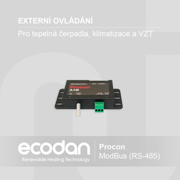 Externí adaptér pro vzdálené ovládání │ ModBus (RS-485)