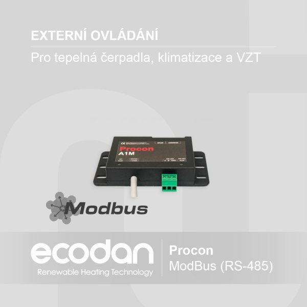 Externí adaptér pro vzdálené ovládání │ ModBus (RS-485)