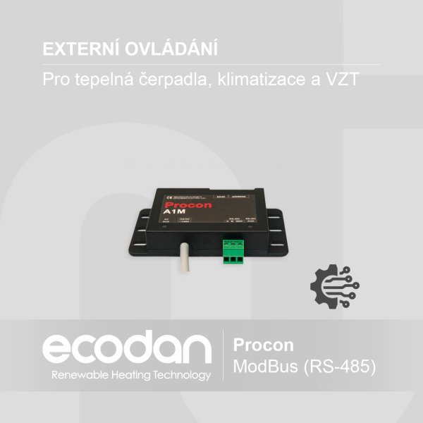 Externí adaptér pro vzdálené ovládání │ ModBus (RS-485)