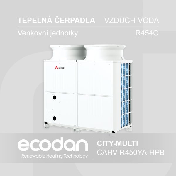Tepelná čerpadla vzduch-voda ECODAN │ CAHV-R450YA-HPB