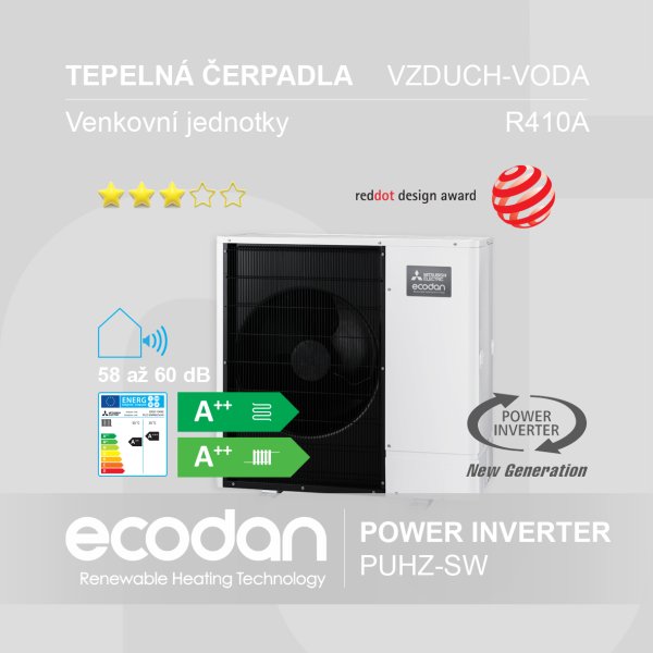 Tepelná čerpadla vzduch-voda Power Inverter │ PUHZ-SW