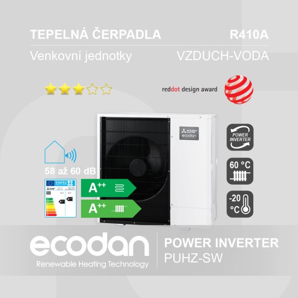 Tepelná čerpadla vzduch-voda Power Inverter │ PUHZ-SW