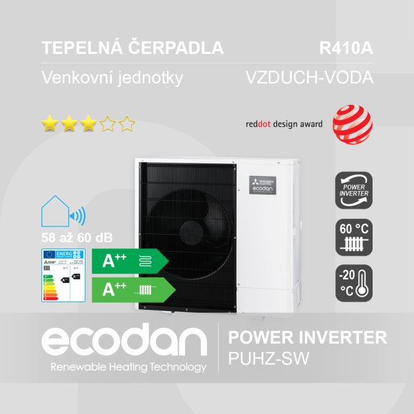 Tepelná čerpadla vzduch-voda Power Inverter │ PUHZ-SW