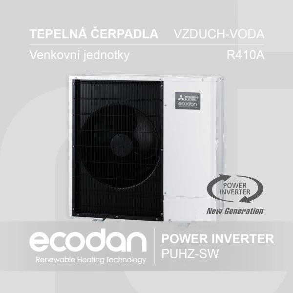 Tepelná čerpadla vzduch-voda Power Inverter │ PUHZ-SW