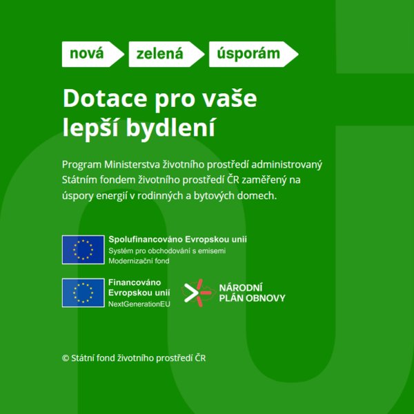 Nová zelená úsporám │ tisková zpráva ze dne 10. 11. 2025