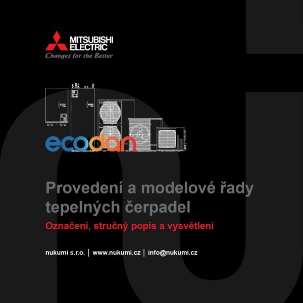 Provedení a modelové řady tepelných čerpadel ECODAN
