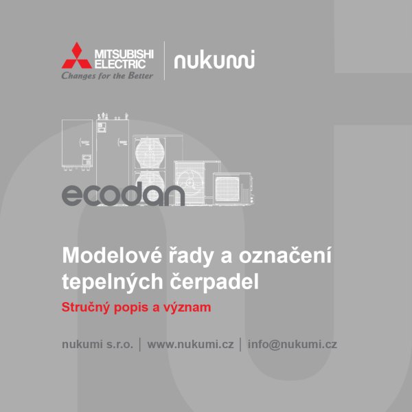 Provedení tepelných čerpadel vzduch-voda a jejich označení