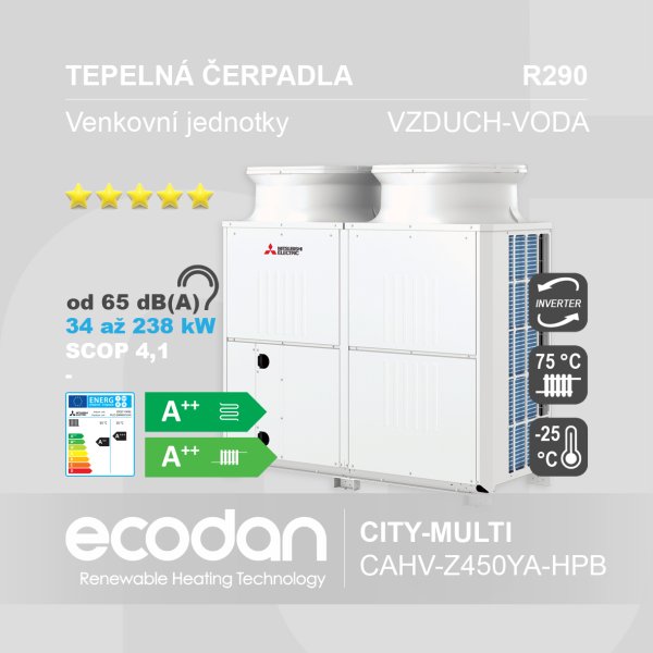Tepelná čerpadla vzduch-voda ECODAN │ CAHV-Z450YA-HPB