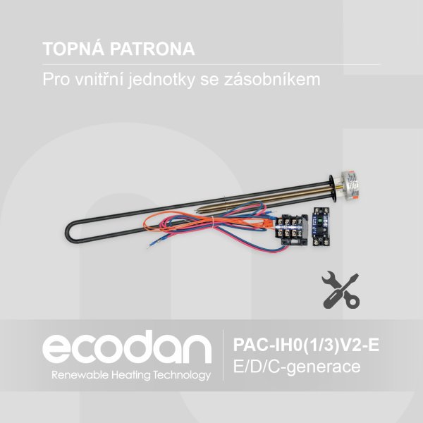 Elektrická topná patrona s příslušenstvím │ PAC-IH0(1/3)V2-E