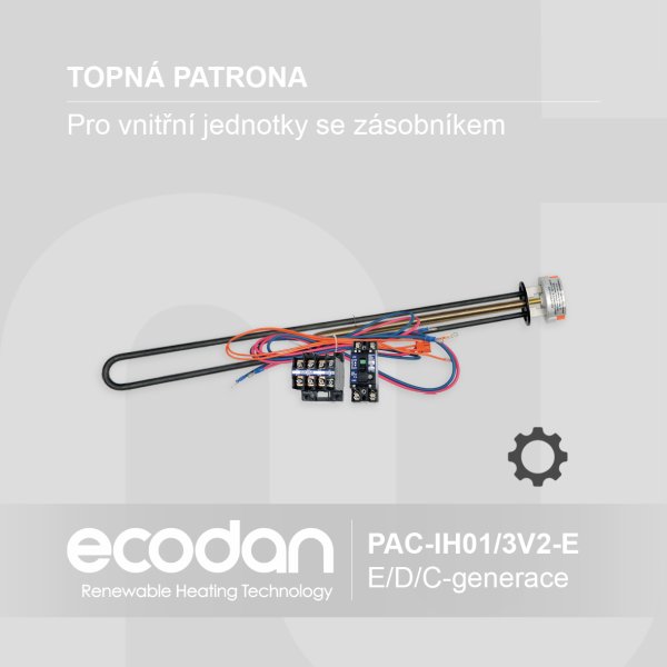 Elektrická topná patrona s příslušenstvím │ PAC-IH01/3V2-E
