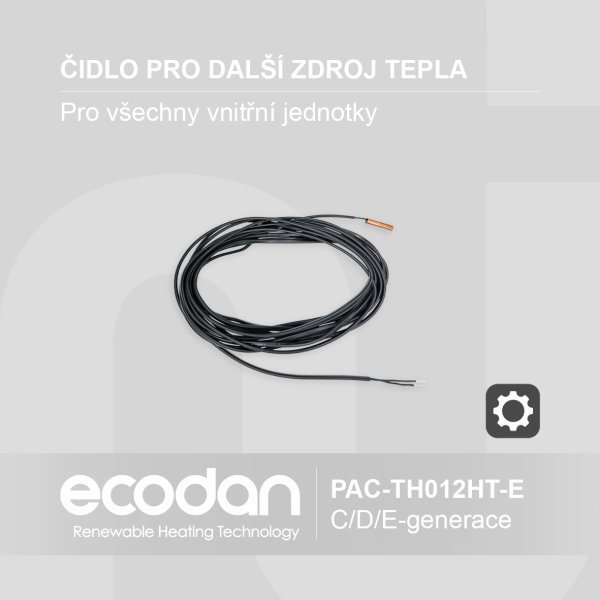 Externí příložné teplotní čidlo (THW10/THWB1) │ PAC-TH012HT-E