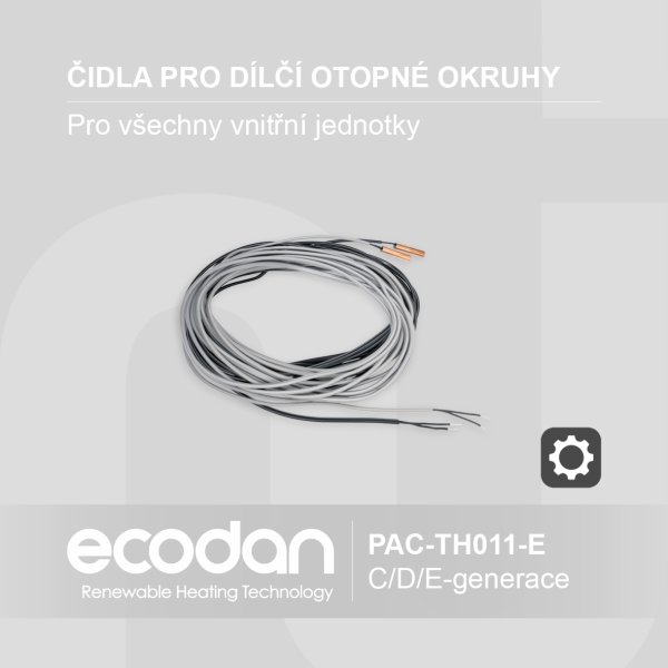 Externí příložná teplotní čidla (THW6,7/THW8,9) │ PAC-TH011-E
