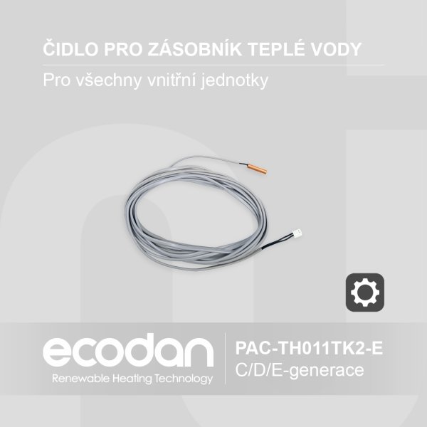 Externí příložné teplotní čidlo (THW5) │ PAC-TH011TK2-E
