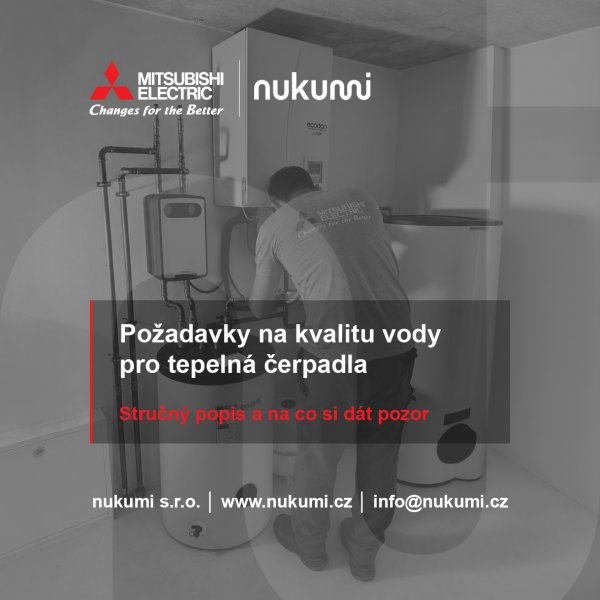 Požadavky na kvalitu vody pro systémy s tepelnými čerpadly