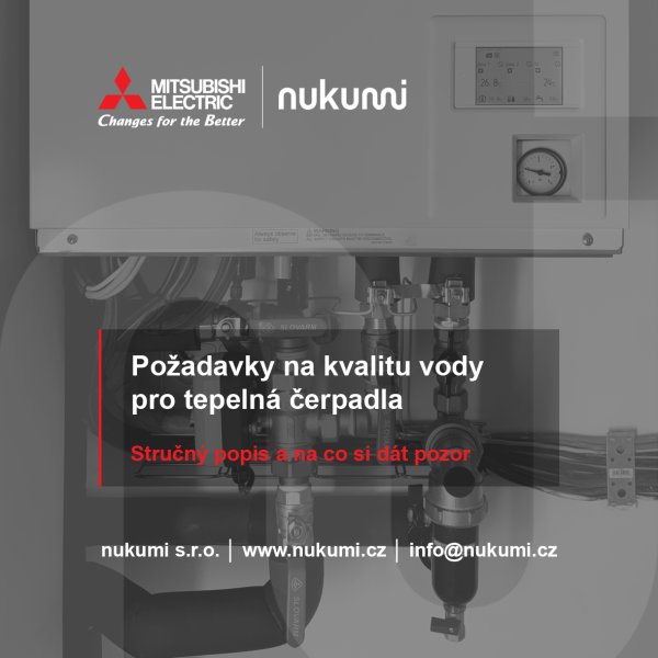 Požadavky na kvalitu vody pro systémy s tepelnými čerpadly