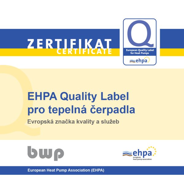 Co znamená EHPA Quality Label - Evropská značka kvality pro TČ