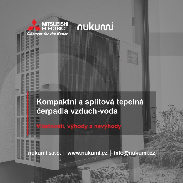 Zda vybrat kompaktní, nebo splitové tepelné čerpadlo