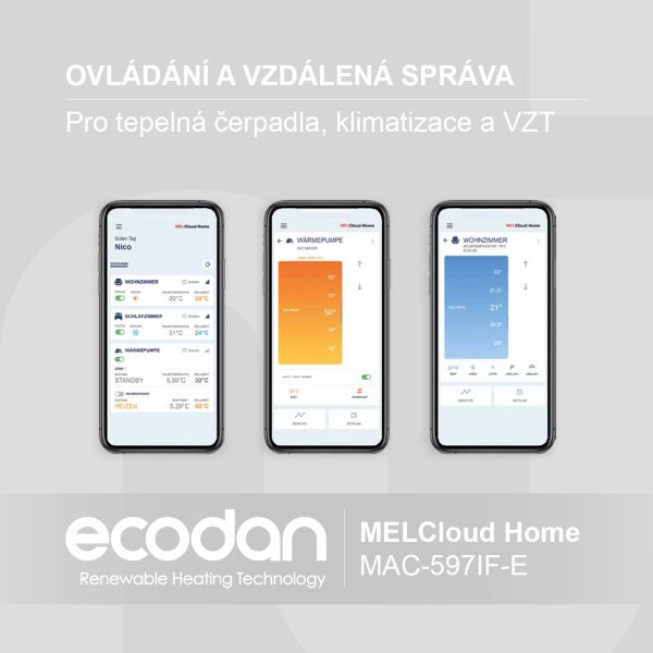 Aplikace pro vzdálenou správu a ovládání | MELCloud Home