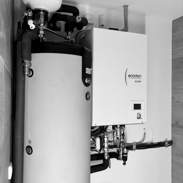 Nový rodinný dům 120 m² (TZ 5,0 kW), Chrudim │ Tepelné čerpadlo vzduch-voda 8,0 kW